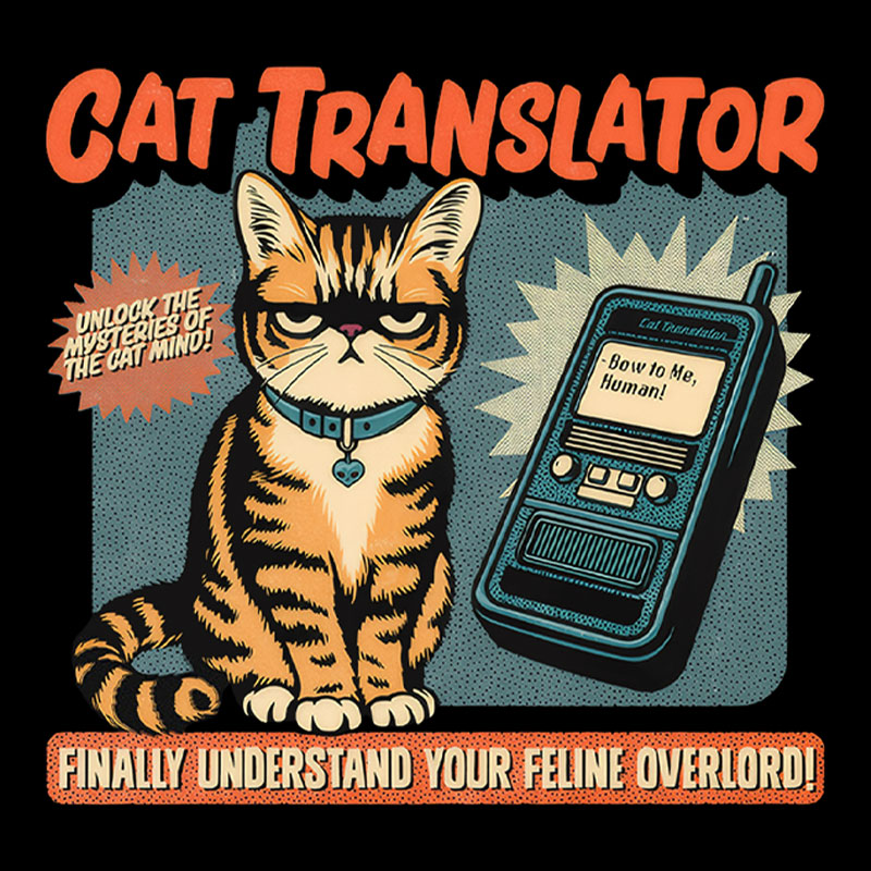Cat Translator Geek T-Shirt