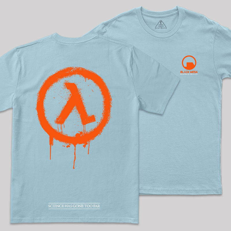 Black Mesa Front and Back Printing Geek T-Shirt