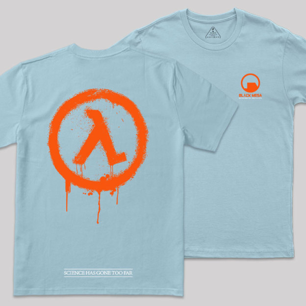 Black Mesa Front and Back Printing Geek T-Shirt