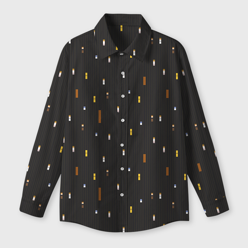 Force Pattern Geek Long-Sleeved Shirt