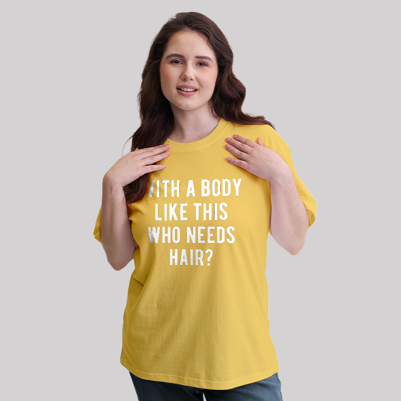 Who Needs Hair Geek T-Shirt