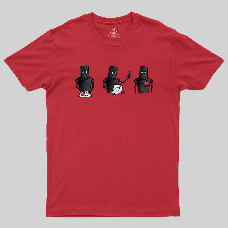 Robot Heart Geek T-Shirt
