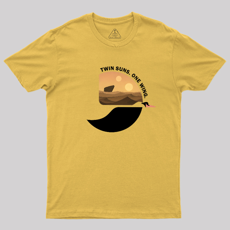 Twin Suns One Wing Geek T-Shirt