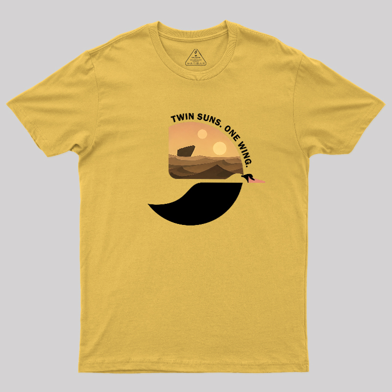 Twin Suns One Wing Geek T-Shirt