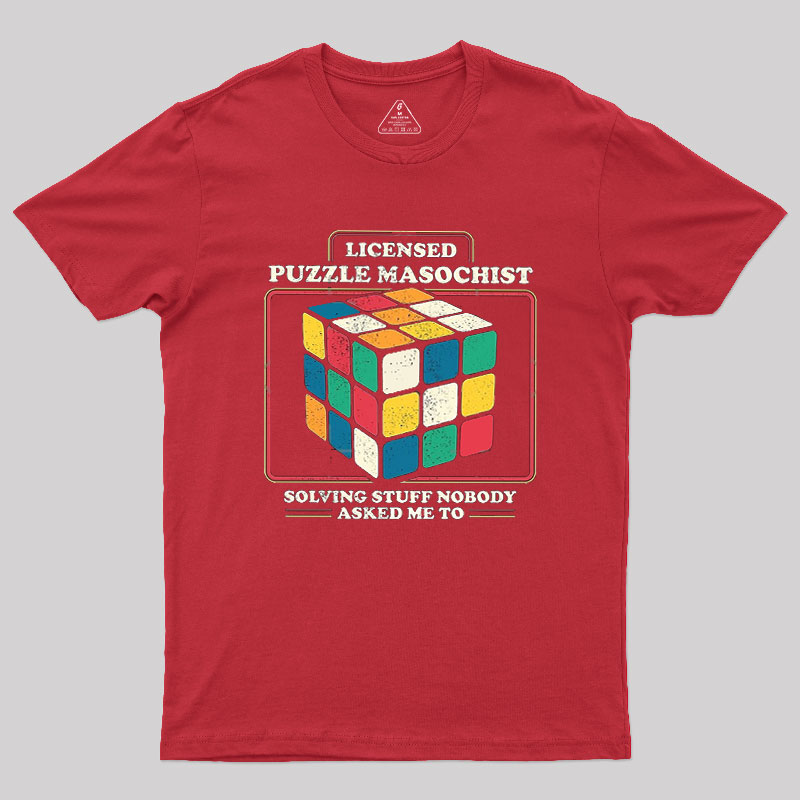 Licensed Puzzle Masochist Geek T-Shirt