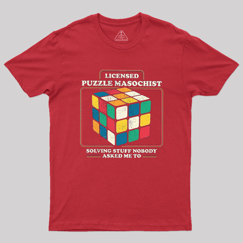 Licensed Puzzle Masochist Geek T-Shirt