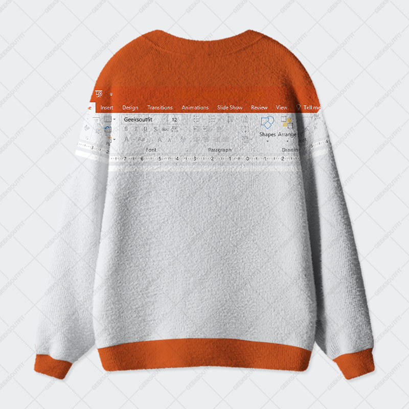 PPT Funny Geek Ugly Cardigan Sweaters 