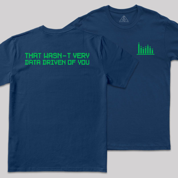 In Data We Trust Front and Back Printing Geek T-Shirt