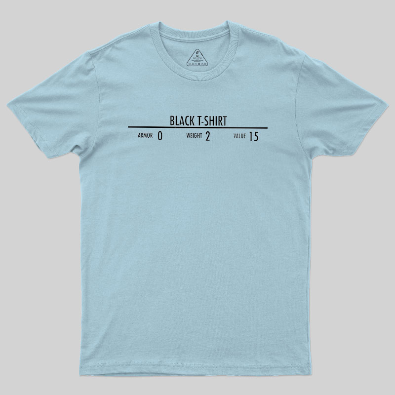 Black Oversized Geek T-Shirt