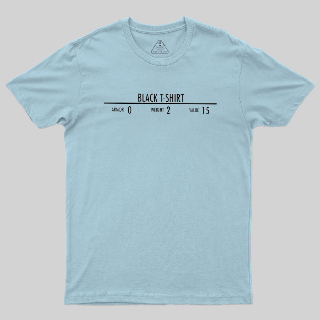 Black Oversized Geek T-Shirt