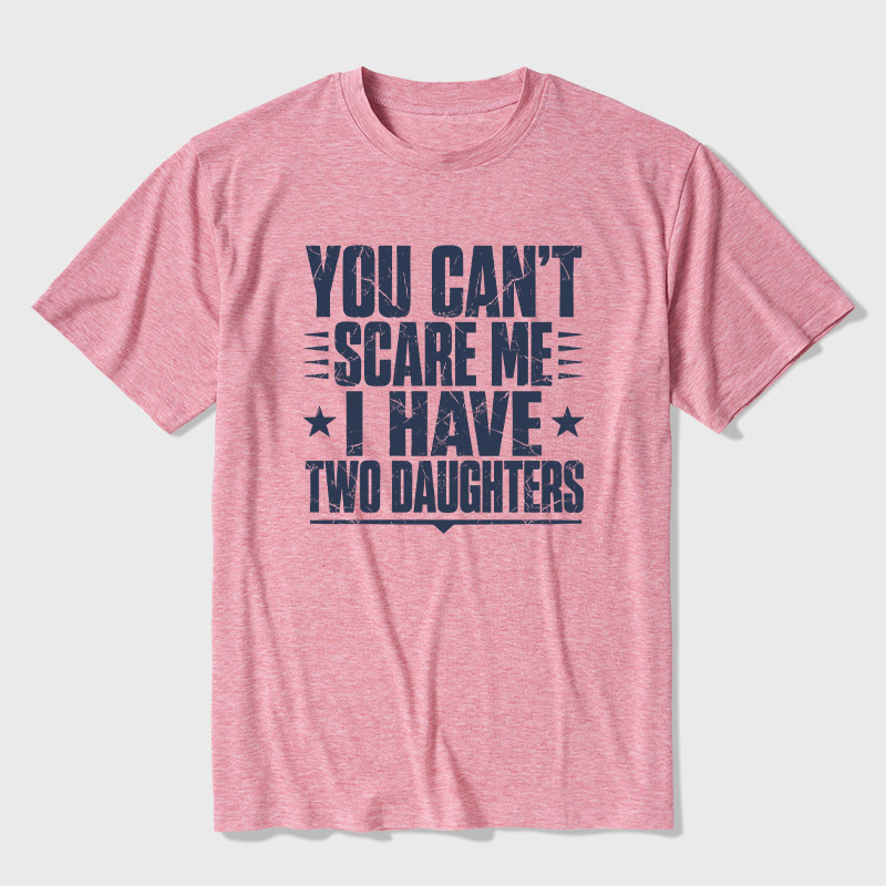 I Have  Two Daughters Ultra Soft Heather Tee