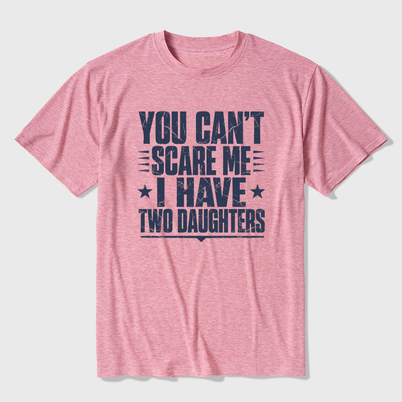 I Have  Two Daughters Ultra Soft Heather Tee