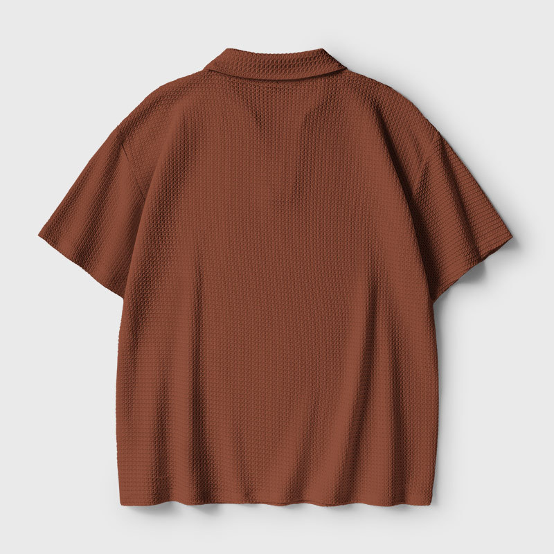 Fungi Fun Guy Funny Geek Crochet Polo Shirt