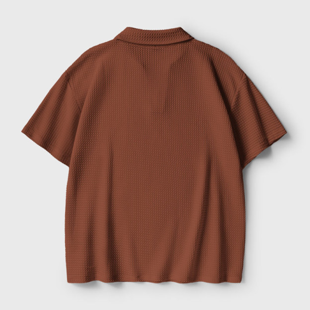 Fungi Fun Guy Funny Geek Crochet Polo Shirt