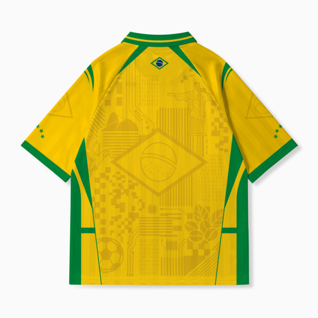 Digital Canarinho Geek Football Jersey