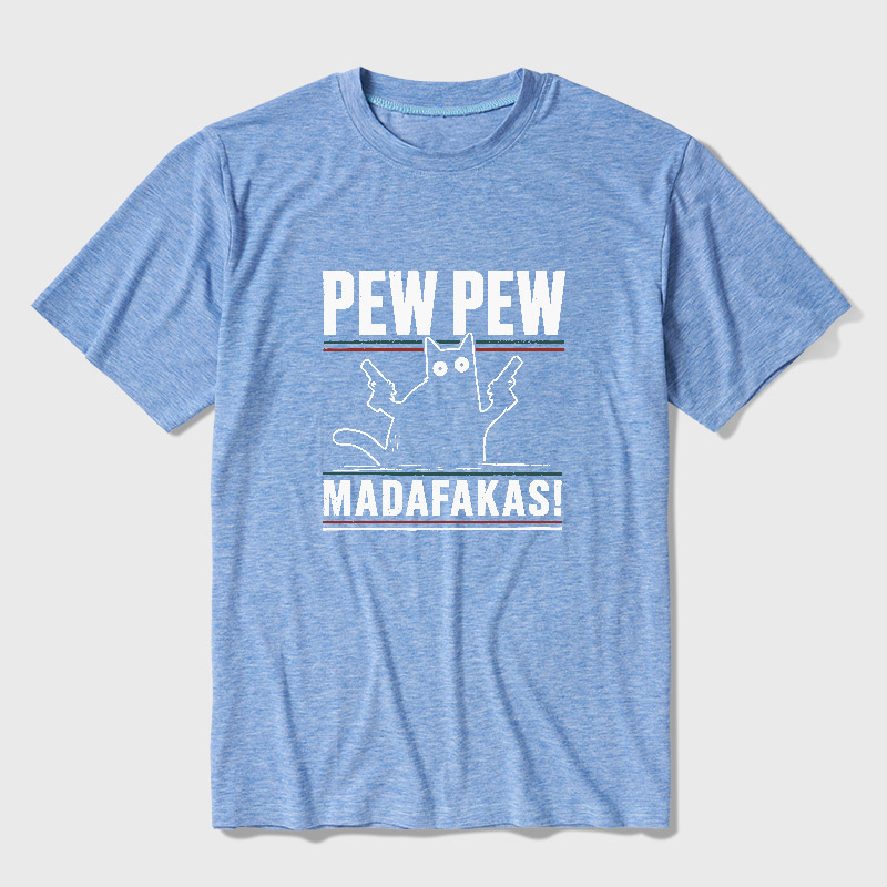 Pew Pew Madafakas Ultra Soft Heather Tee