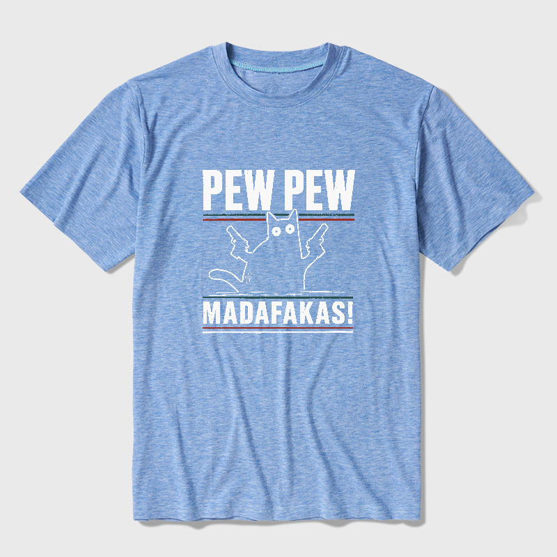 Pew Pew Madafakas Ultra Soft Heather Tee