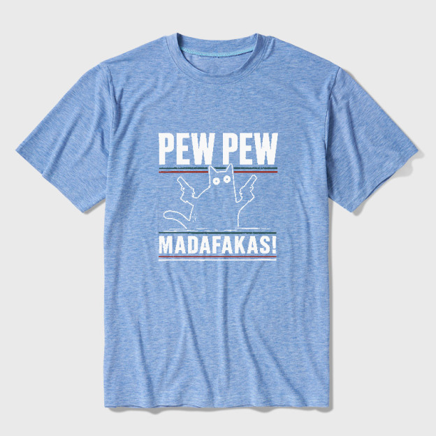 Pew Pew Madafakas Ultra Soft Heather Tee