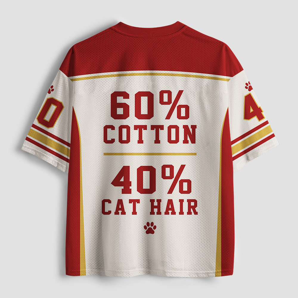 60% Cotton 40% Cat Hair Geek Mesh Jersey