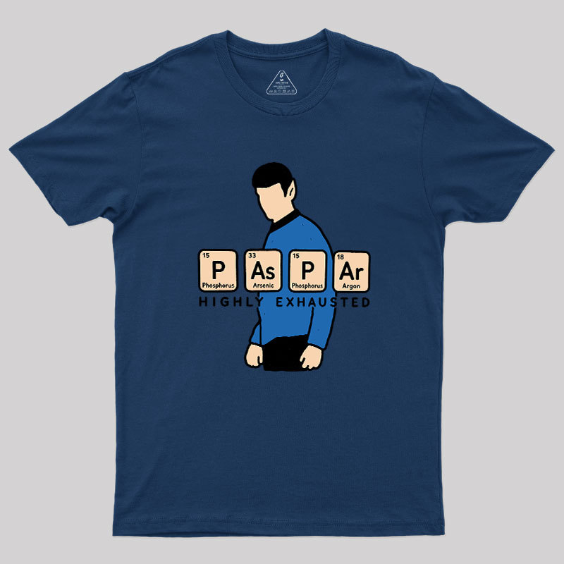 Exhausted Spock Geek T-Shirt