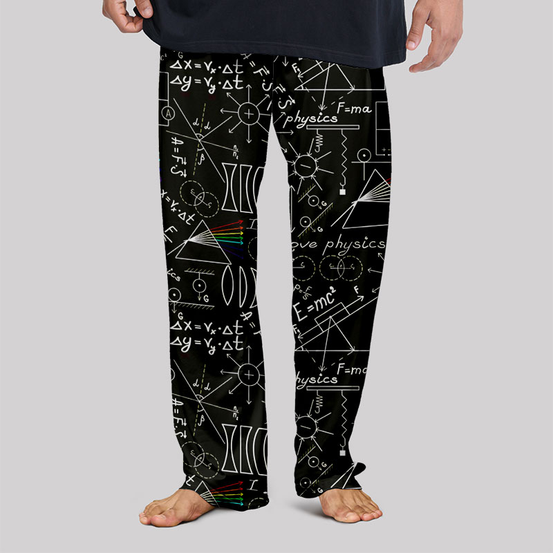 Physics Notes Geek Loungewear Pants
