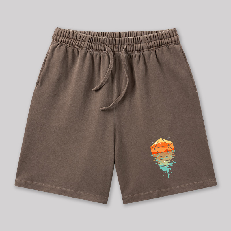 DnD Dungeons & Dragons Geeky Washed Shorts