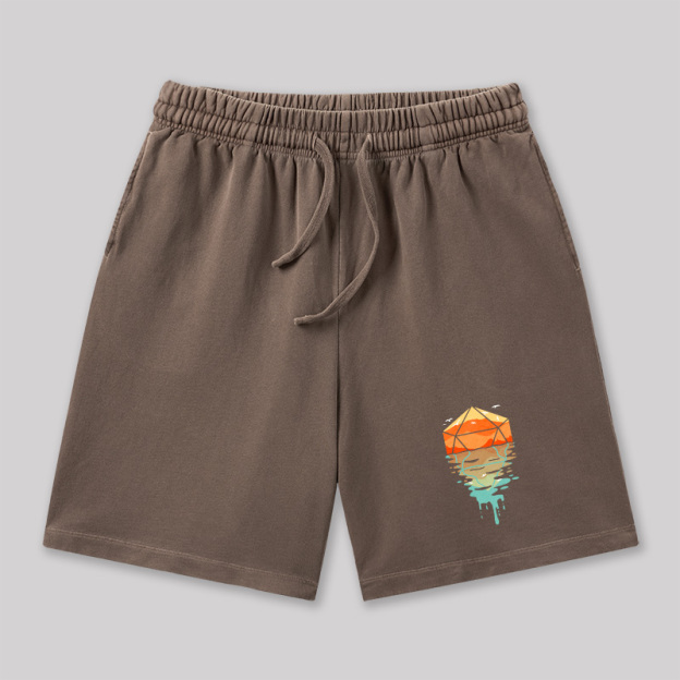 DnD Dungeons & Dragons Geeky Washed Shorts