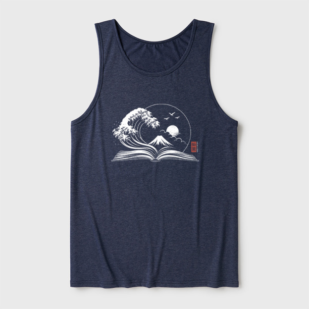 The Great Wave of Knowledge Ultra Soft Heather Tank