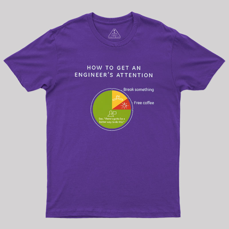 How To Get An Engineers Attention Geek T-Shirt