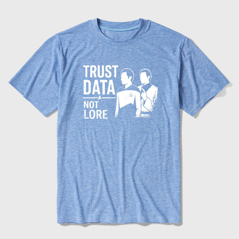 Trust Data Not Lore Ultra Soft Heather Tee