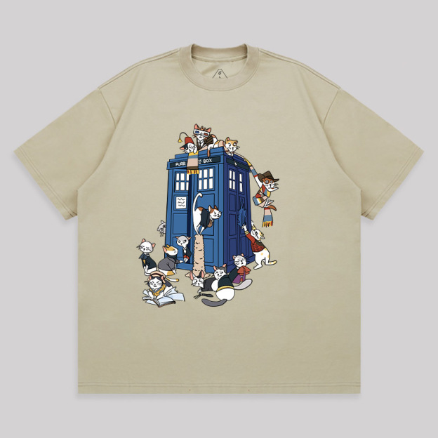 Doctor Cat Unisex Oversized T-shirt