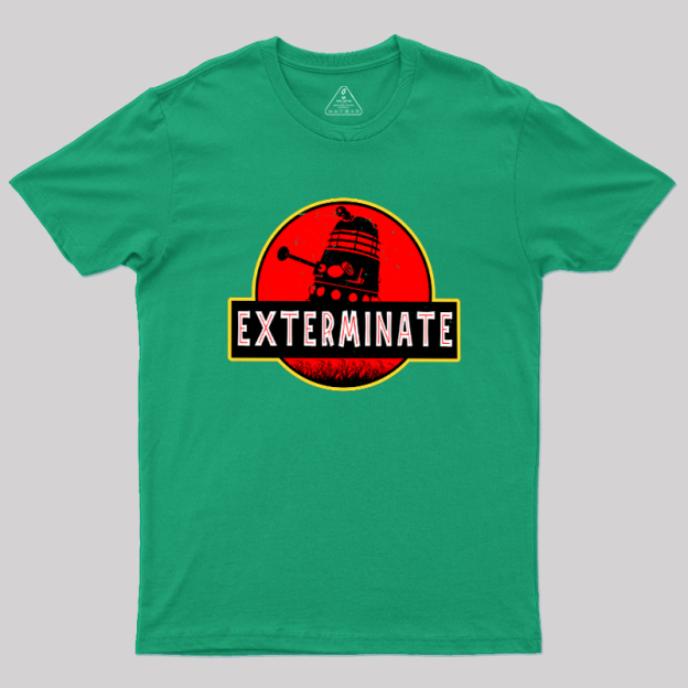 Darlek Exterminate Jurassic Park Dr Who Geek T-Shirt