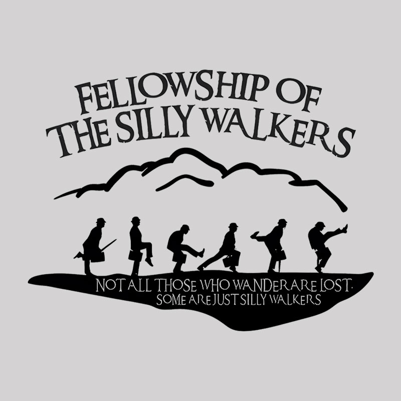 Fellowship Of The Silly Walkers Geek T-Shirt