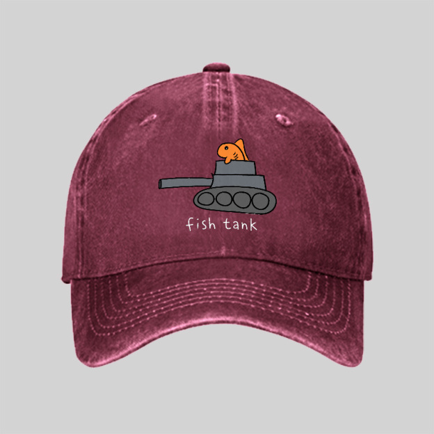 Fish Tank Washed Vintage Baseball Cap