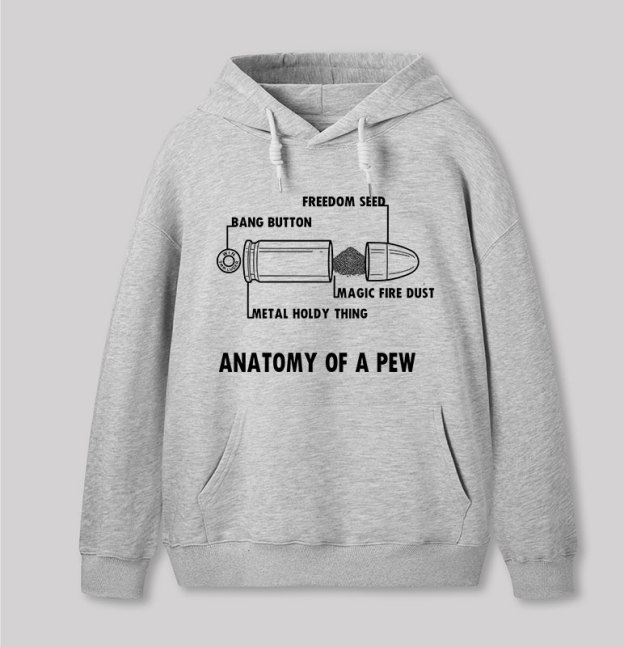 ANATOMY OF A PEW Geek Hoodie