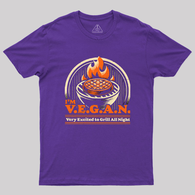 Ironic BBQ Grill Geek T-Shirt