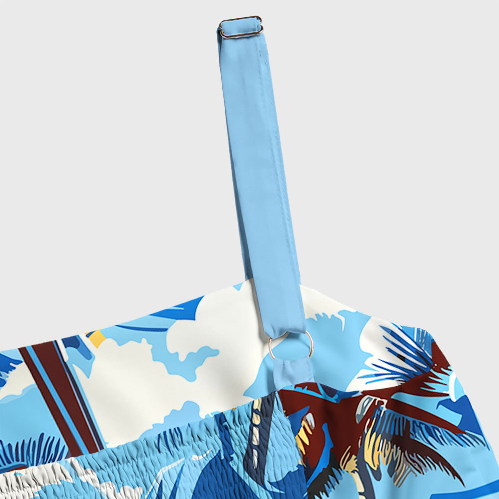 Hawaii Beach TIE Fighter Geek Tiered Cami Maxi Dress