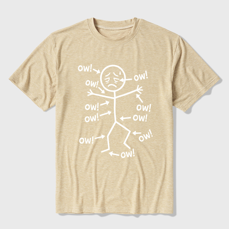 Ow Ow Ow Ultra Soft Heather Tees