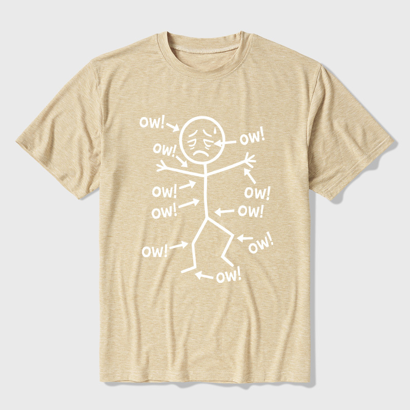 Ow Ow Ow Ultra Soft Heather Tees