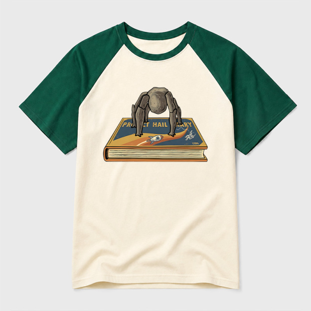 Funny Rocky Geek Retro Raglan T-Shirt