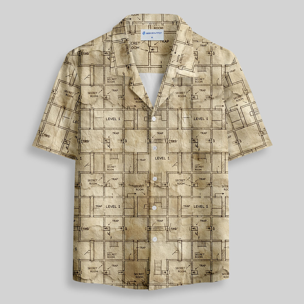 The Dungeon Game Button Up Pocket Shirt
