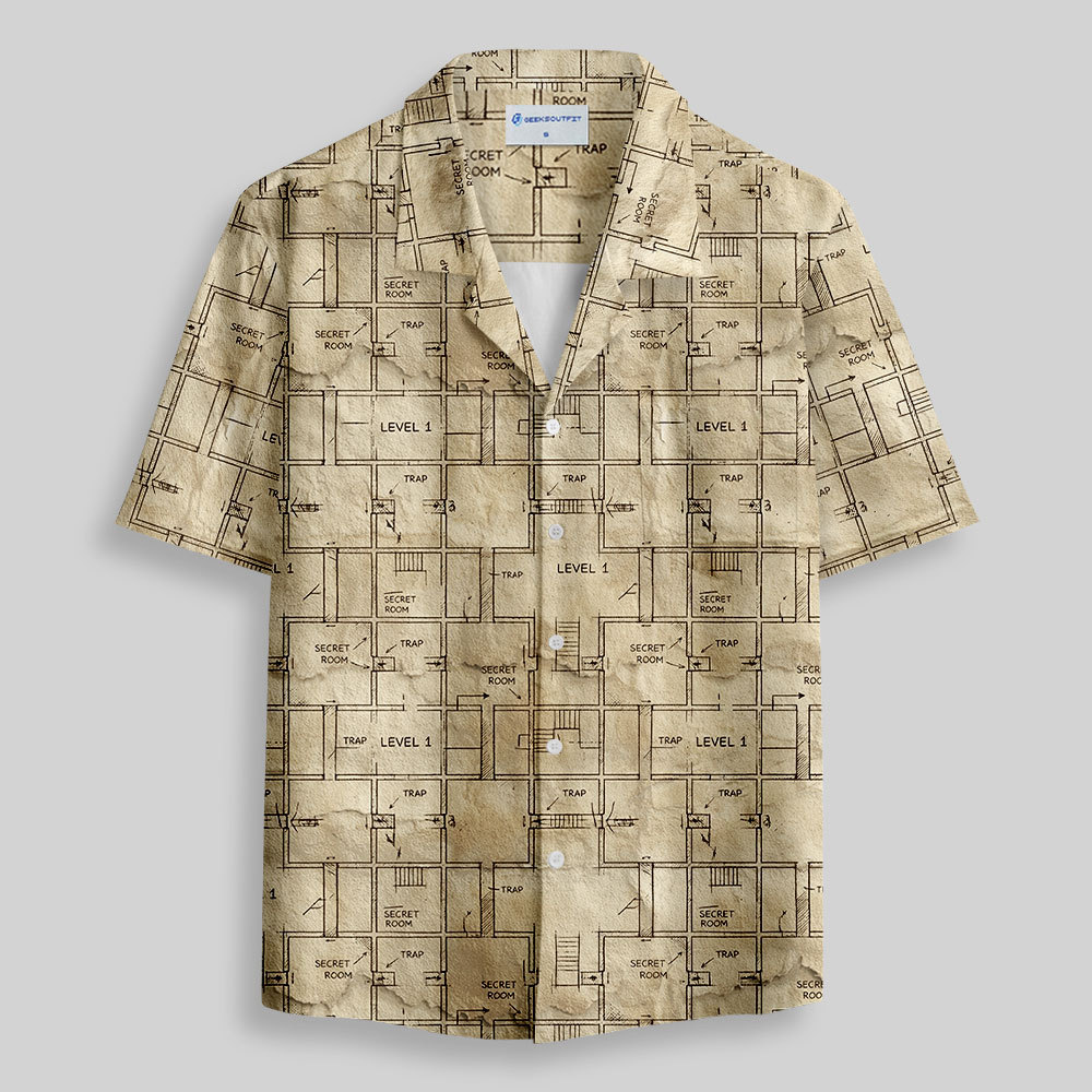 The Dungeon Game Button Up Pocket Shirt
