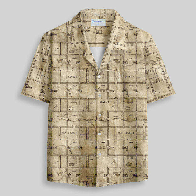 The Dungeon Game Button Up Pocket Shirt