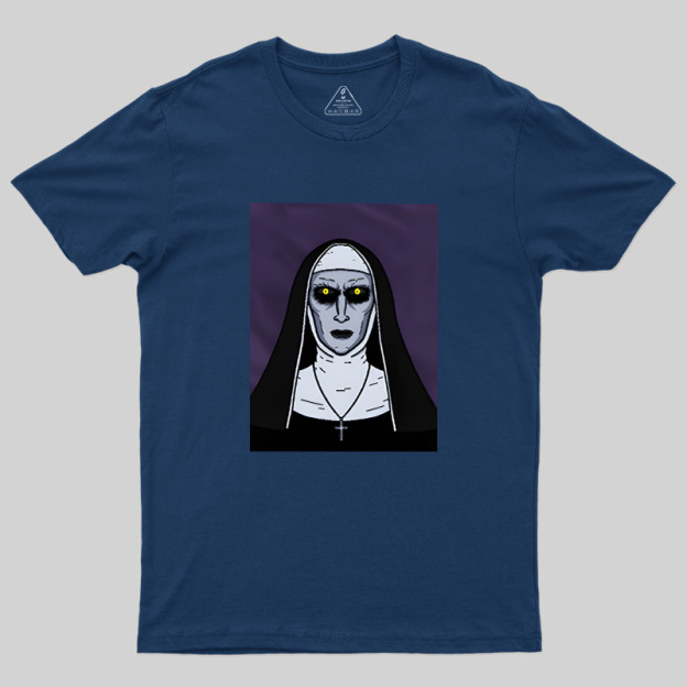 Macabre Nun Dark Horror Cartoon Geek T-Shirt