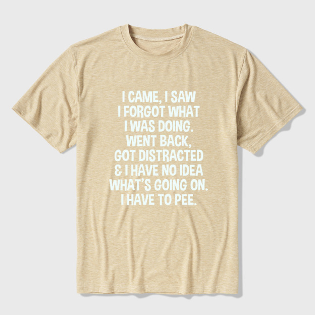 I Came I Saw I Forgot What I Was Doing Ultra Soft Heather Tees