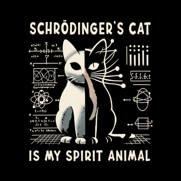Schrodinger's Сat Science Nerd T-Shirt