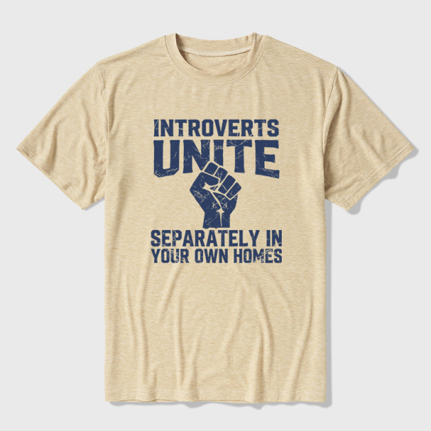 Introverts Unite Ultra Soft Heather Tee