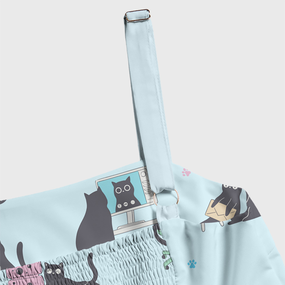 Working Cat Geek Tiered Cami Maxi Dress