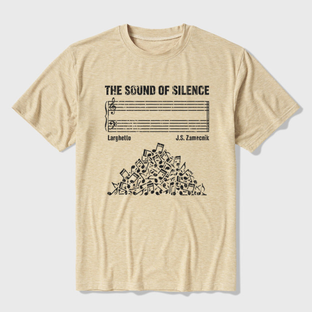 The Sound Of Silence Music Sheets Ultra Soft Heather Tee