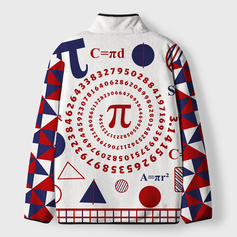 Math Pi Geek Polar Fleece Full-Zip Jacket